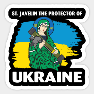 Saint Javelin The Protector of Ukraine Sticker